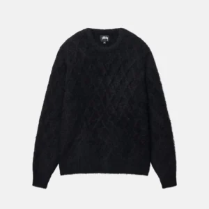 fuzzy-lattice-crew-sweater-black