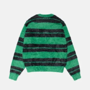 hairy-stripe-crew-sweater-black-green-1